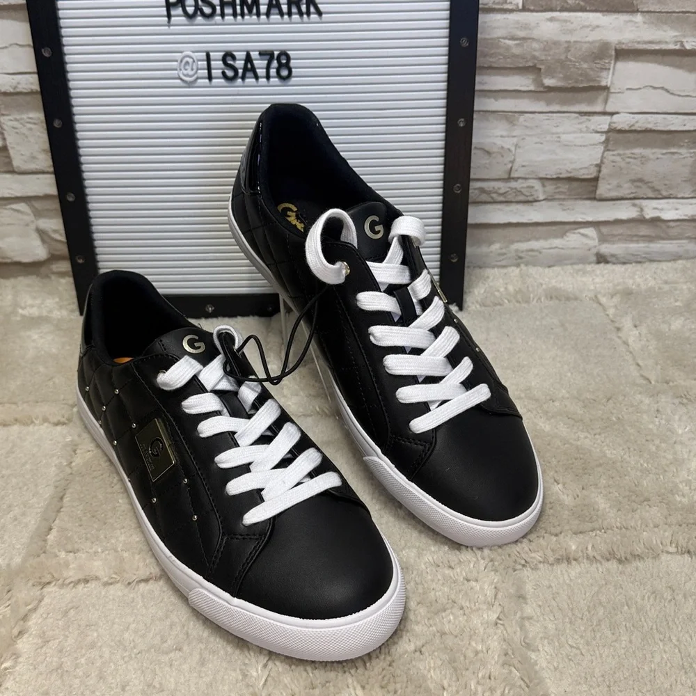 G by Guess Los Angeles Black and Gold Sneakers